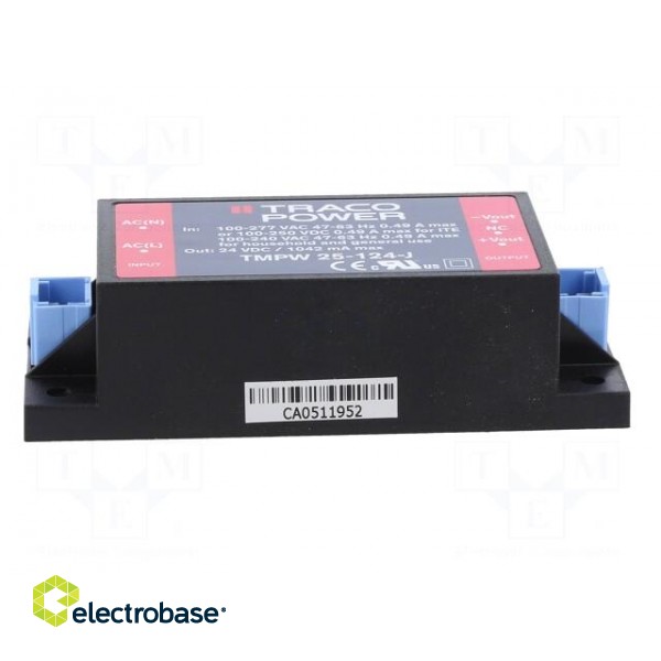Power supply: switched-mode | for building in | 25W | 24VDC | 1042mA фото 3