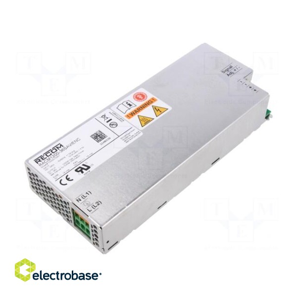 Power supply: switched-mode | for building in | 1000W | 36VDC | 40A