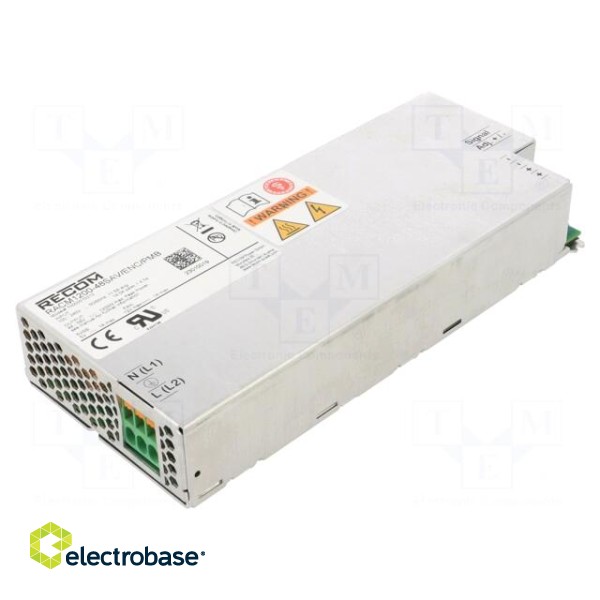 Power supply: switched-mode | for building in | 1000W | 48VDC | 25A image 1