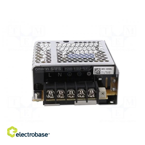 Power supply: switched-mode | for building in | 25W | 5VDC | 5A | OUT: 1 image 9