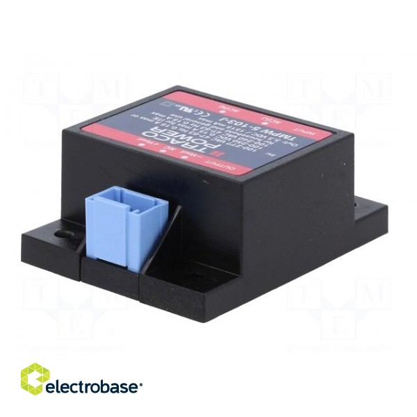 Power supply: switched-mode | for building in | 5W | 3.3VDC | 1515mA paveikslėlis 6