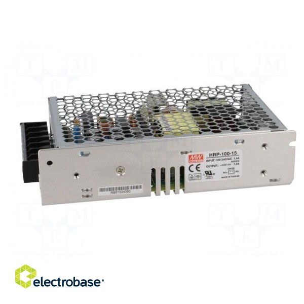 Power supply: switched-mode | for building in,modular | 105W | 7A фото 3