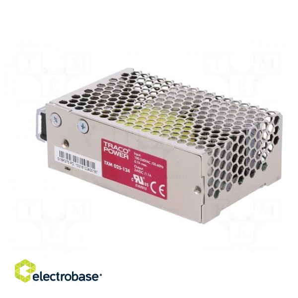 Power supply: switched-mode | modular | 25W | 24VDC | 79x51x28.8mm фото 4