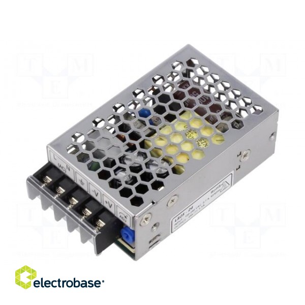 Power supply: switched-mode | for building in,modular | 25W | 24VDC