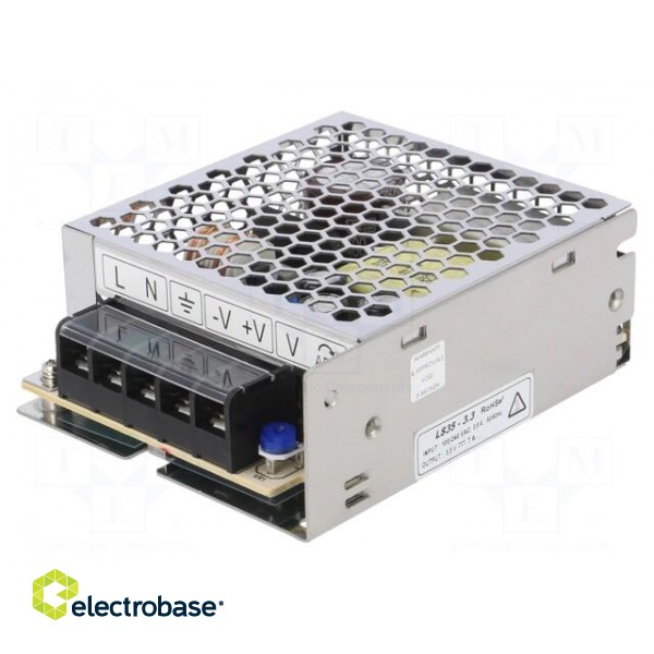 Power supply: switched-mode | modular | 35W | 3.3VDC | 7A | 270g | OUT: 1 image 1