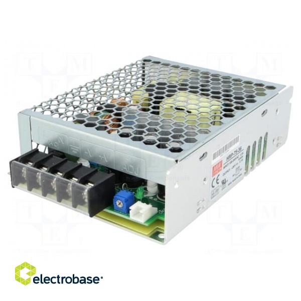Power supply: switched-mode | modular | 75.6W | 36VDC | 129x98x38mm фото 1