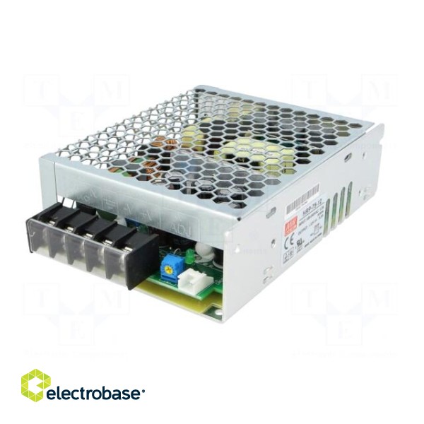 Power supply: switched-mode | modular | 75.6W | 12VDC | 129x98x38mm фото 2