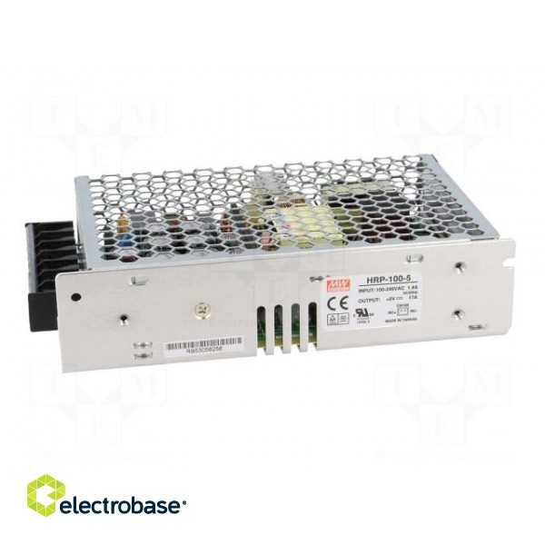 Power supply: switched-mode | modular | 85W | 5VDC | 159x97x38mm | 17A paveikslėlis 3
