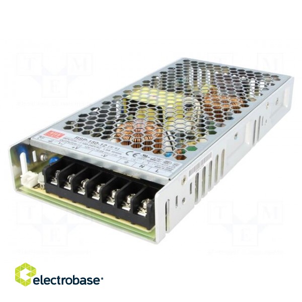 Power supply: switched-mode | modular | 150W | 12VDC | 199x99x30mm image 1