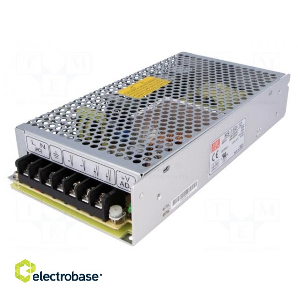 Power supply: switched-mode | for building in,modular | 150W | 83% image 1