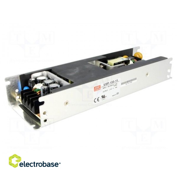 Power supply: switched-mode | modular | 150W | 15VDC | 215x67.4x3mm фото 1