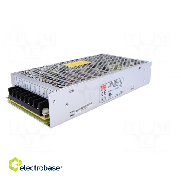 Power supply: switched-mode | modular | 150W | 15VDC | 199x98x38mm image 2