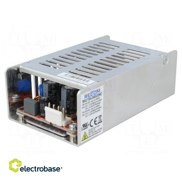 Power supply: switched-mode | for building in,modular | 150W | 91% фото 1