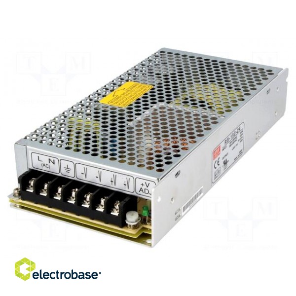 Power supply: switched-mode | modular | 156W | 24VDC | 199x98x38mm image 1