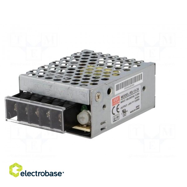 Power supply: switched-mode | for building in,modular | 15W | 24VDC paveikslėlis 2