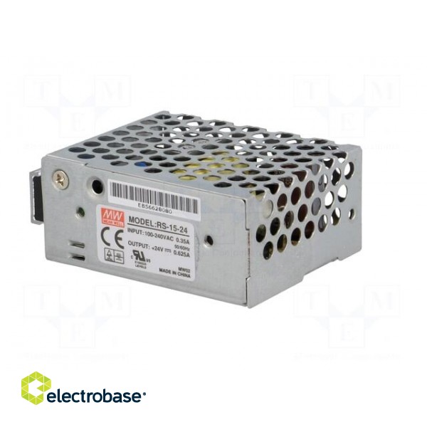Power supply: switched-mode | for building in,modular | 15W | 24VDC image 4