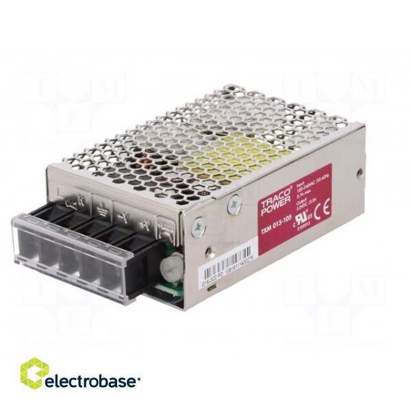 Power supply: switched-mode | modular | 15W | 5VDC | 79x51x28.8mm image 2