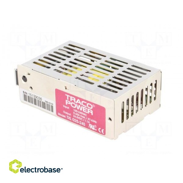 Power supply: switched-mode | modular | 25W | 24VDC | 79x51x28.5mm image 4