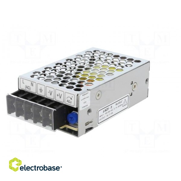 Power supply: switched-mode | for building in,modular | 25W | 5VDC image 2