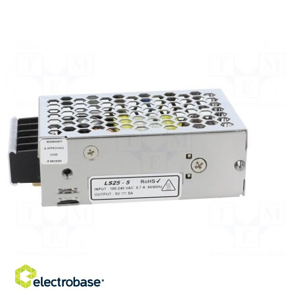 Power supply: switched-mode | for building in,modular | 25W | 5VDC paveikslėlis 3