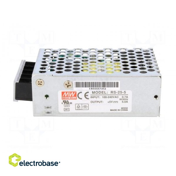 Power supply: switched-mode | for building in,modular | 25W | 5VDC фото 3