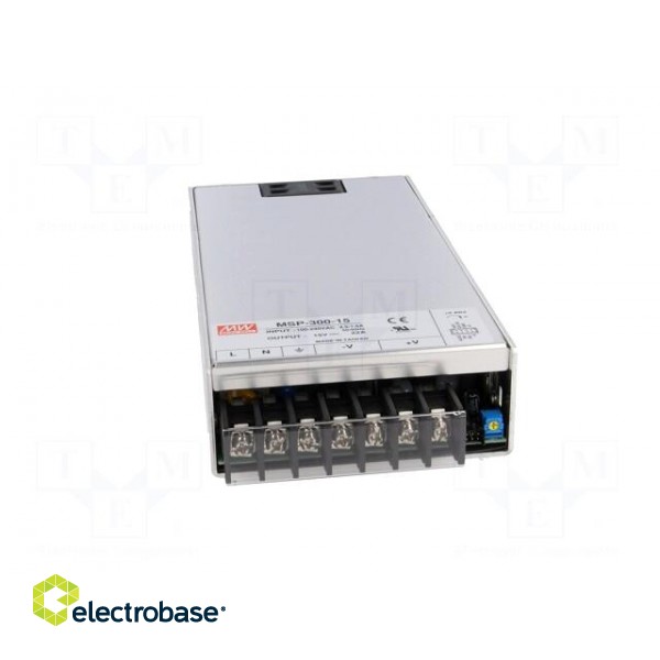 Power supply: switched-mode | modular | 330W | 15VDC | 199x105x41mm фото 9