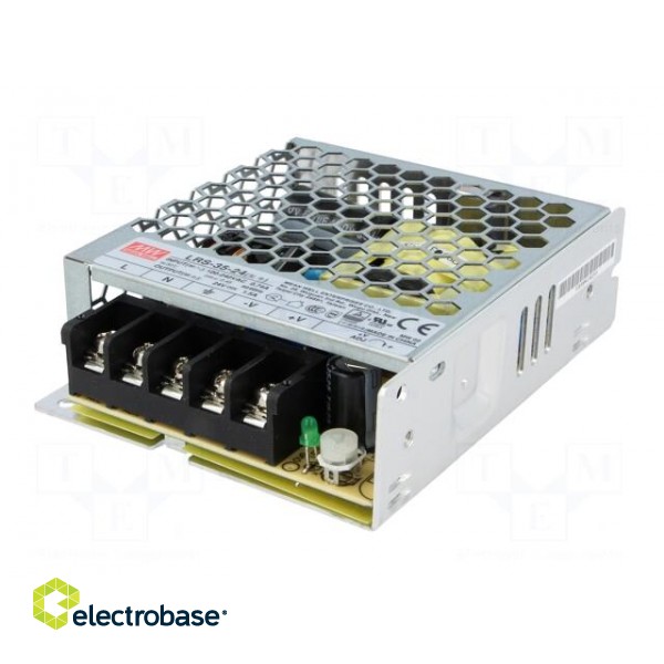 Power supply: switched-mode | for building in,modular | 36W | 24VDC фото 2