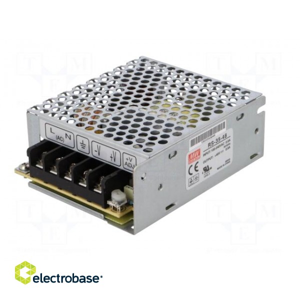 Power supply: switched-mode | for building in,modular | 35W | 48VDC paveikslėlis 2
