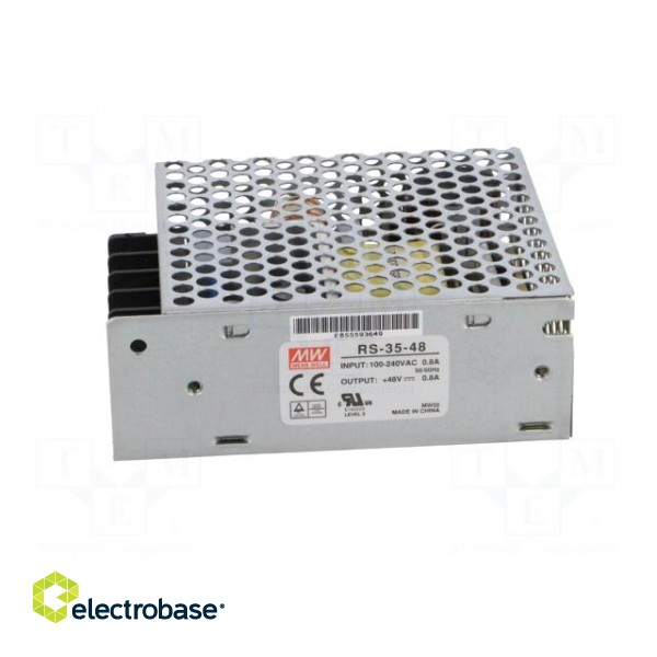 Power supply: switched-mode | for building in,modular | 35W | 48VDC paveikslėlis 3