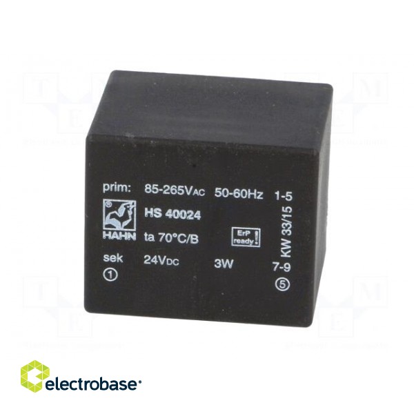 Power supply: switched-mode | modular | 3W | 24VDC | max.70°C | OUT: 1 image 3