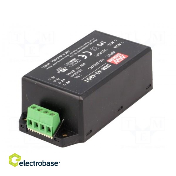Power supply: switched-mode | modular | 45.12W | 48VDC | 0.94A | 280g фото 6