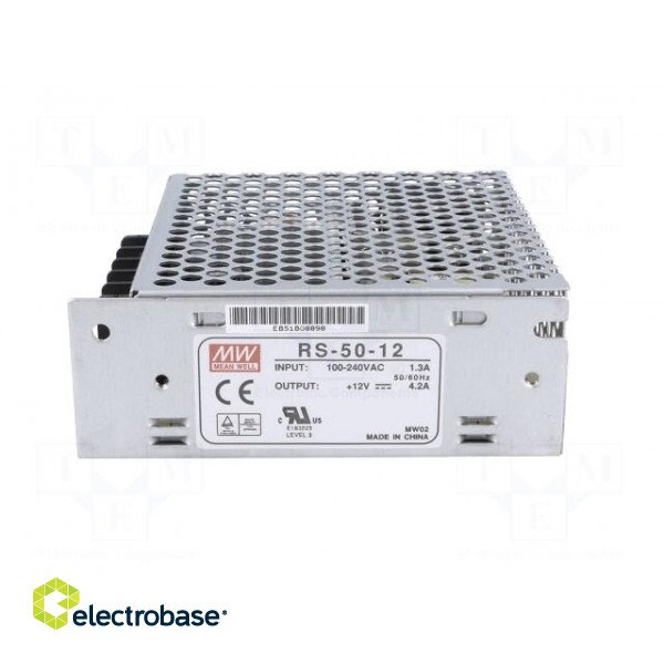 Power supply: switched-mode | modular | 50.4W | 12VDC | 99x97x36mm image 3