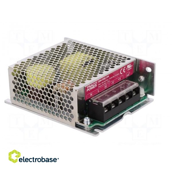 Power supply: switched-mode | modular | 50W | 24VDC | 99x82x35mm | 2.2A фото 8