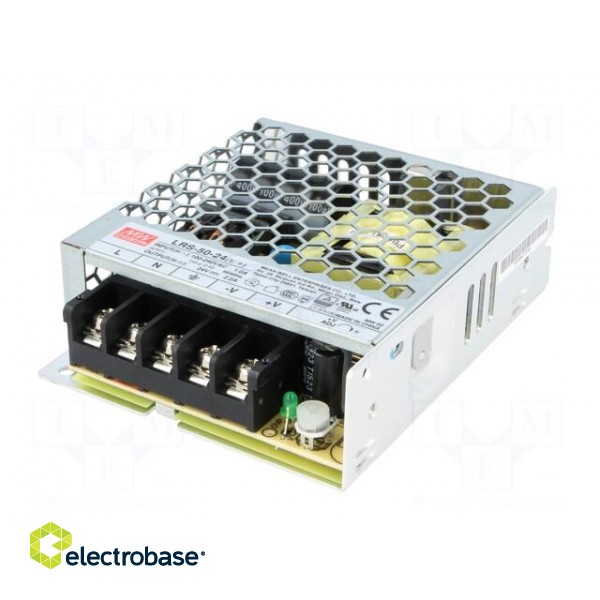 Power supply: switched-mode | modular | 52.8W | 24VDC | 99x82x30mm image 2