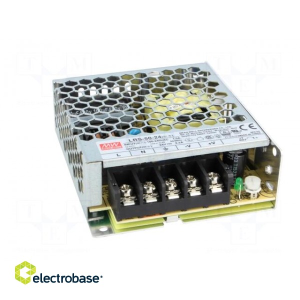 Power supply: switched-mode | modular | 52.8W | 24VDC | 99x82x30mm фото 9
