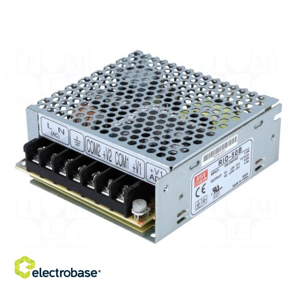 Power supply: switched-mode | modular | 53.6W | 5VDC | 99x97x36mm image 2