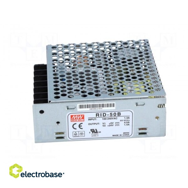 Power supply: switched-mode | modular | 53.6W | 5VDC | 99x97x36mm image 3