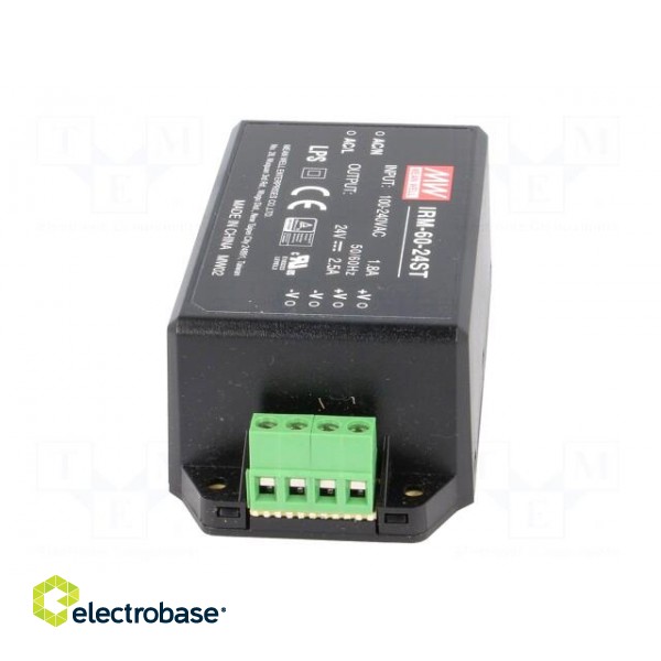 Power supply: switched-mode | for building in,modular | 60W | 24VDC image 5