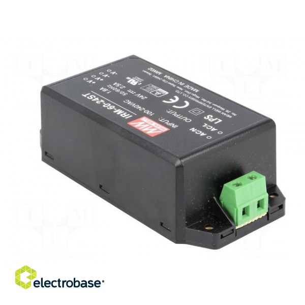Power supply: switched-mode | for building in,modular | 60W | 24VDC image 8