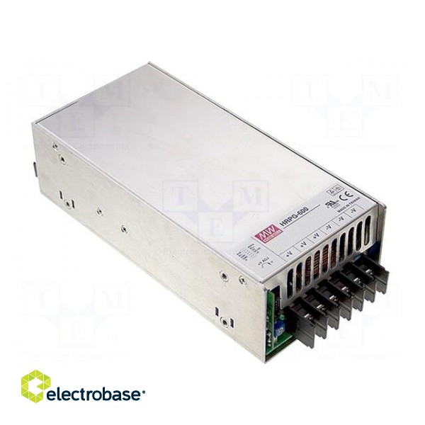 Power supply: switched-mode | for building in,modular | 636W | 53A
