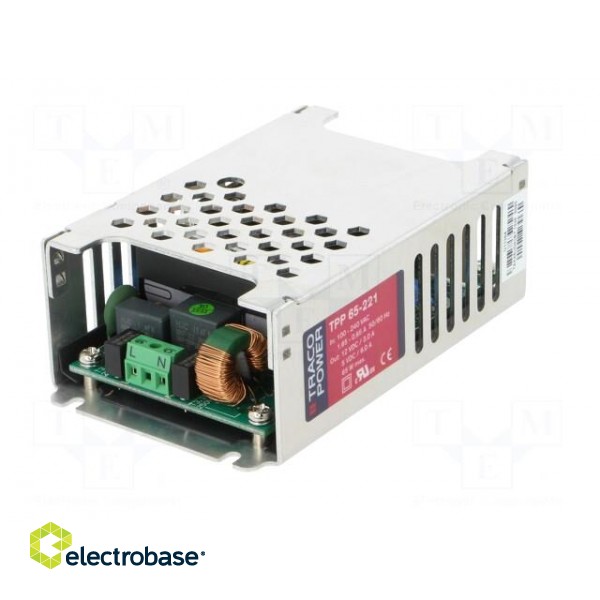 Power supply: switched-mode | modular | 65W | 12VDC | 5VDC | 5.42A | 8A image 2