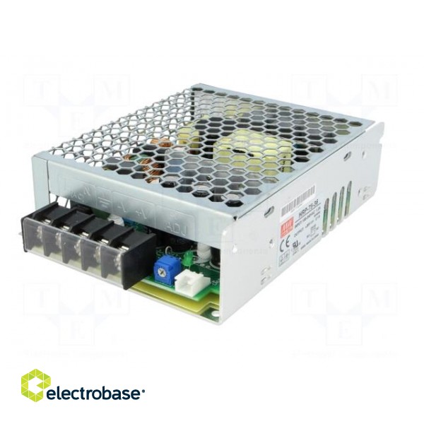 Power supply: switched-mode | modular | 75.6W | 36VDC | 129x98x38mm фото 2