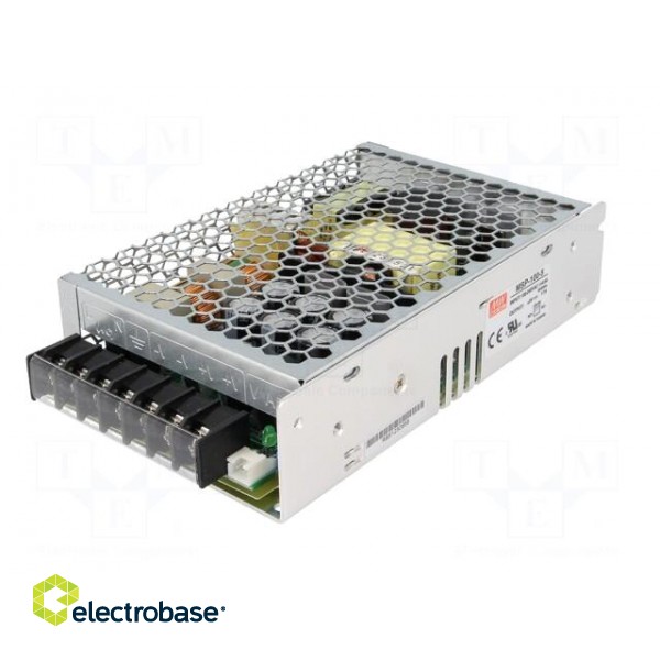 Power supply: switched-mode | modular | 85W | 5VDC | 159x97x38mm | 17A paveikslėlis 2