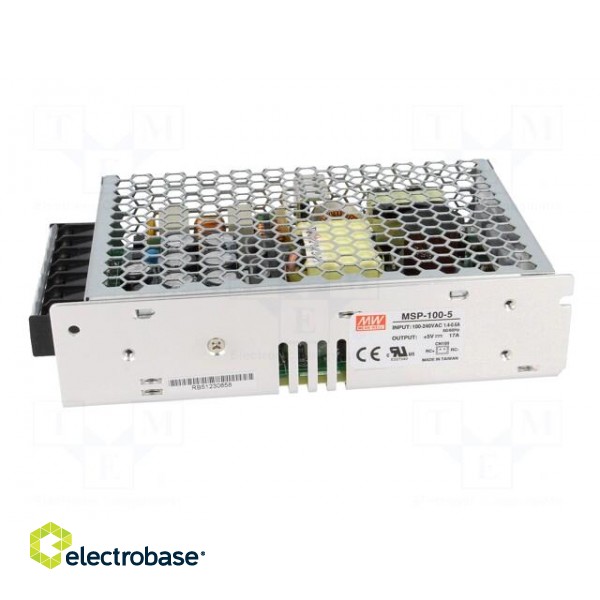 Power supply: switched-mode | modular | 85W | 5VDC | 159x97x38mm | 17A image 3
