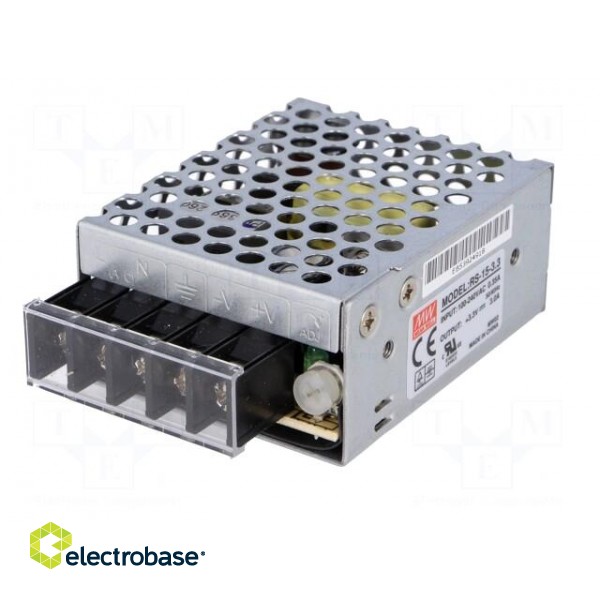 Power supply: switched-mode | modular | 9.9W | 3.3VDC | 62.5x51x28mm фото 2