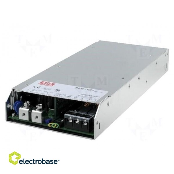 Power supply: switched-mode | for building in,modular | 999W | 37A