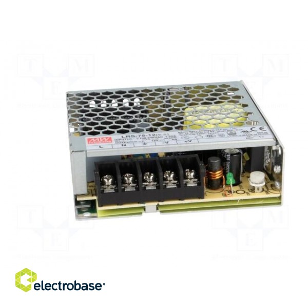 Power supply: switched-mode | modular | 72W | 12VDC | 99x97x30mm | 6A image 9