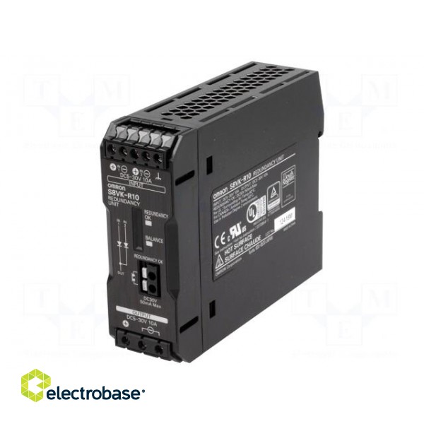 Module: redundancy | 10A | 5÷30VDC | Electr.connect: terminal block image 1