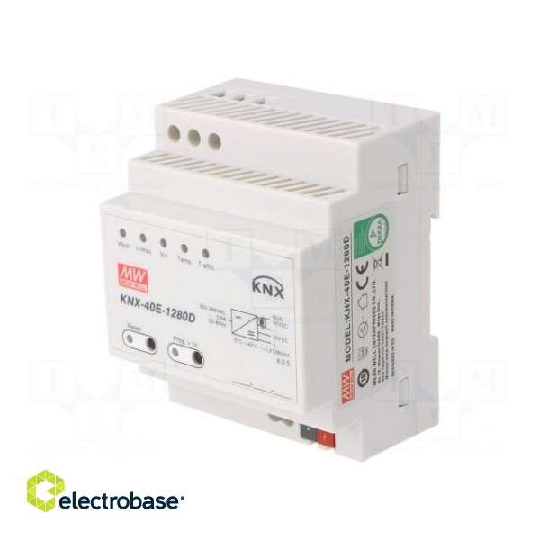 Power supply: KNX / EIB | 38.4W | 30VDC | 1280mA | 180÷264VAC | IP20 фото 1