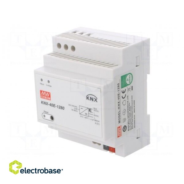 Power supply: KNX / EIB | 38.4W | 30VDC | 1280mA | 180÷264VAC | IP20 image 1